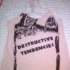 Destructive tendencies tank top